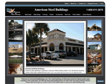 Tablet Screenshot of americansteelbuildings.com